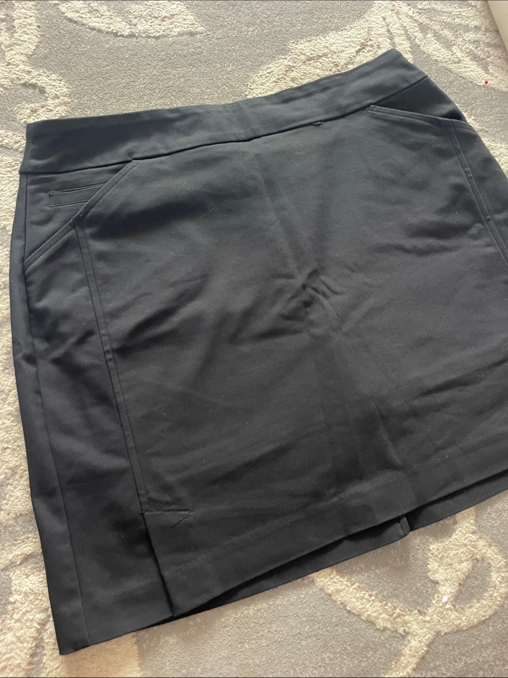 Black Casual Mini Skirt L XL
